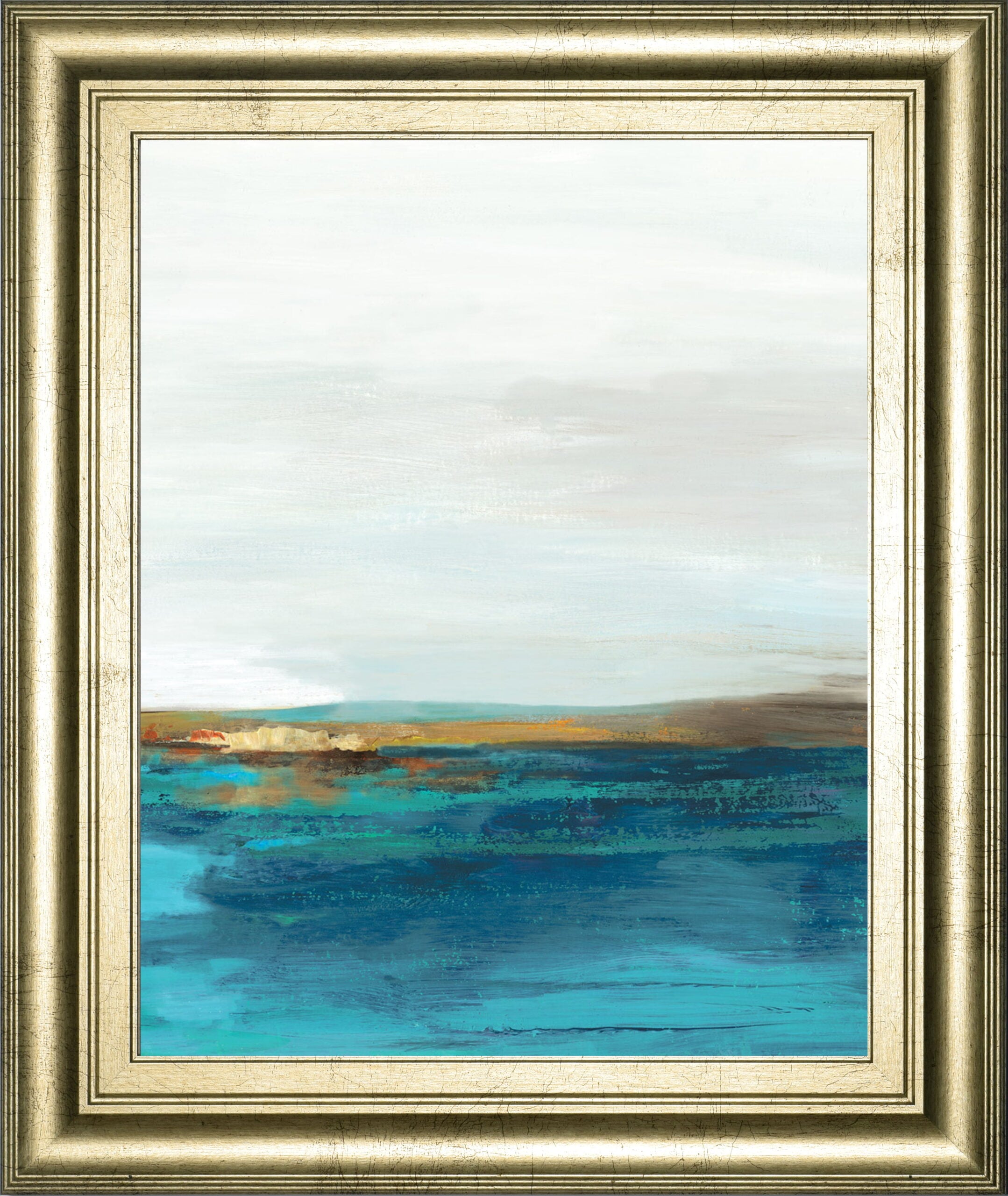 Pastoral Landscape Il By Tom Reeves - Framed Print Wall Art - Gray