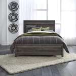 Tanners Creek - Queen Panel Bed - Dark Gray