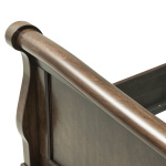 Rustic Traditions - California King Sleigh Bed - Dark Brown - Image 5
