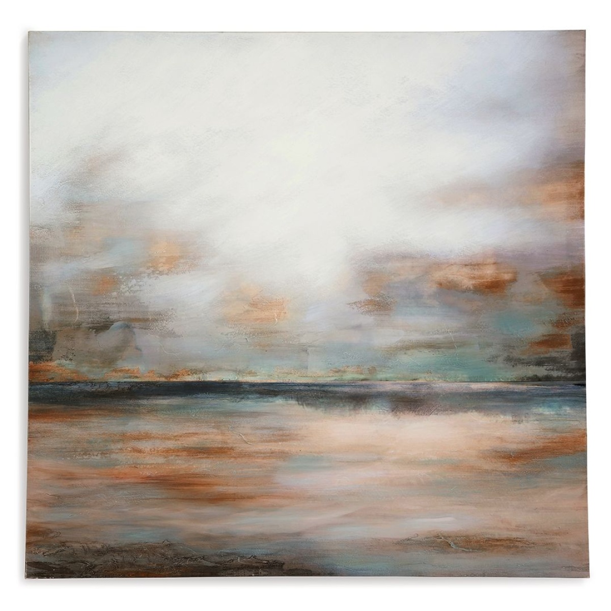 e234ef7b4ae33fed01f12a9b6d7e2346 Weatheridge - Wall Art - Grey / Gold - Image 1