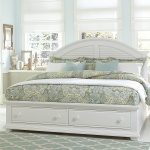 Summer House - Queen Storage Bed - White