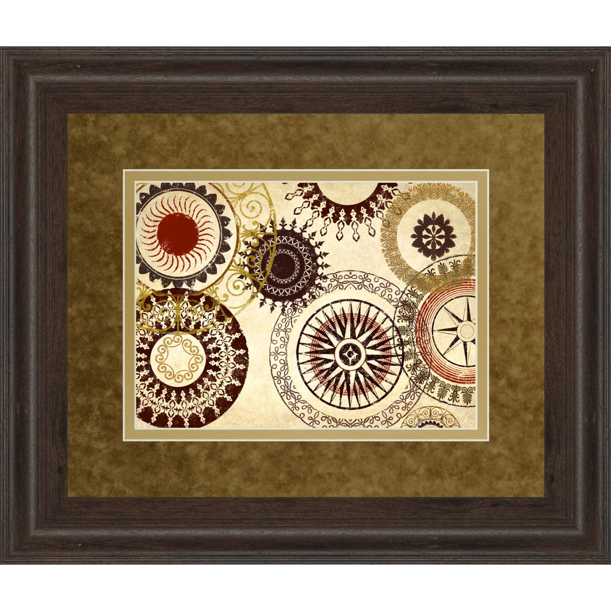 e9584bfb64027cc7745d03b8ca25ea0a egyptian Textile By Michael Marcon Framed Print Wall Art - Light Brown - Image 1