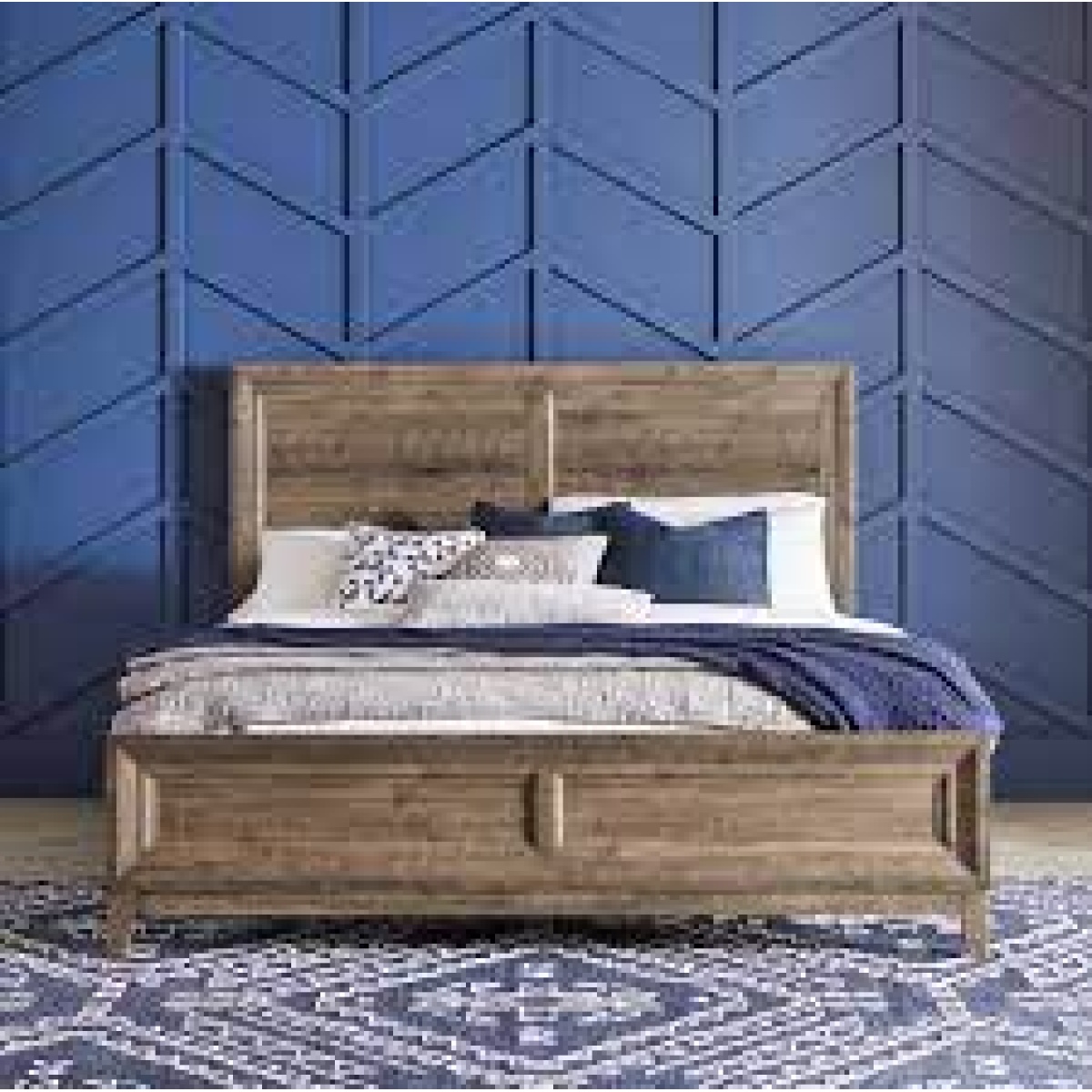 f440ecbfa5147d4edcf12d749324fd63 Ridgecrest - Full Panel Bed - Light Brown - Image 1