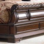 Arbor Place - Queen Sleigh Bed - Dark Brown - Image 3