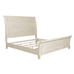Farmhouse Reimagined - Queen Sleigh Bed - White - Image 2