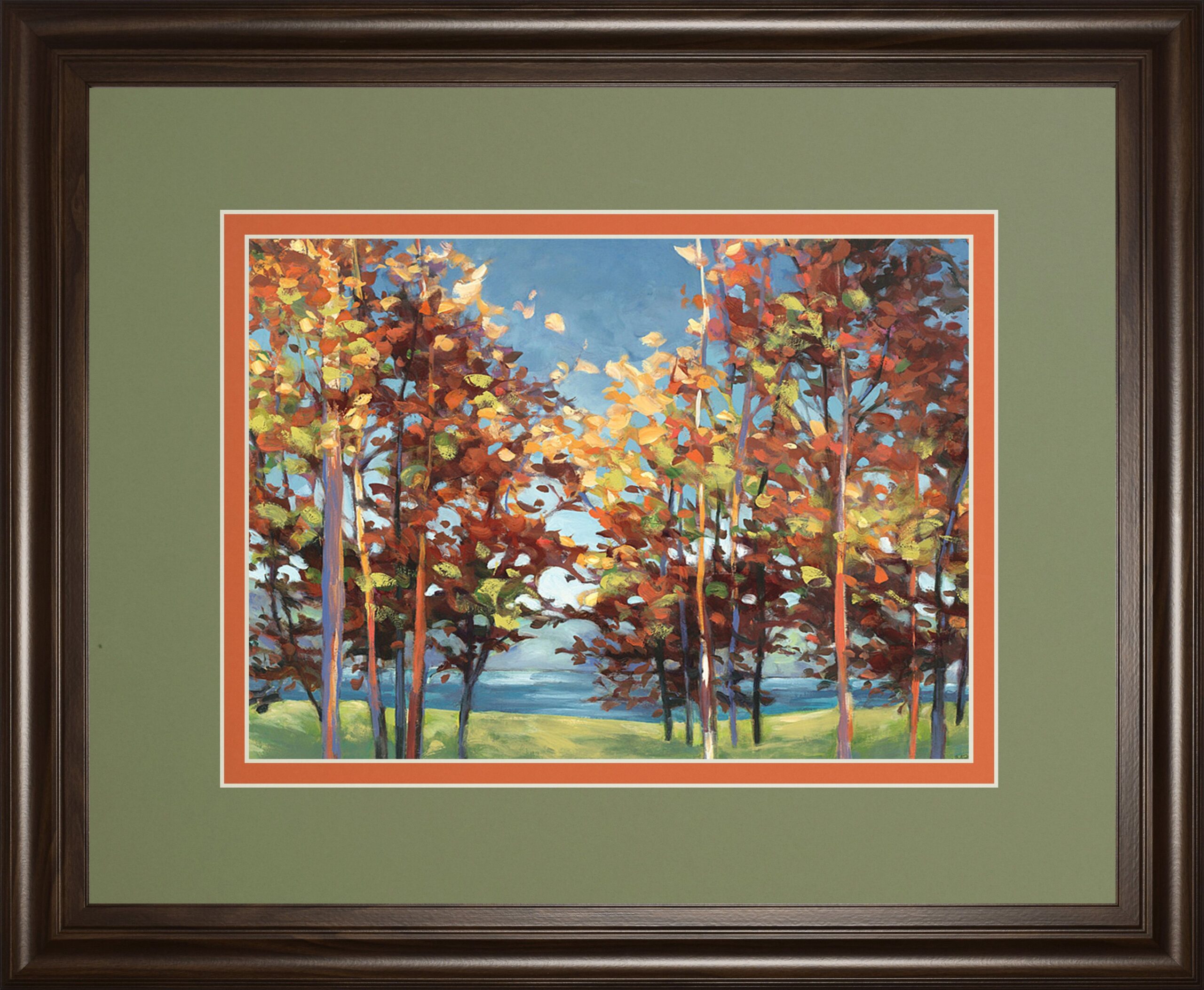 Kaleidoscope By Jmp - Framed Print Wall Art - Light Brown