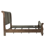 Rustic Traditions - California King Sleigh Bed - Dark Brown - Image 4