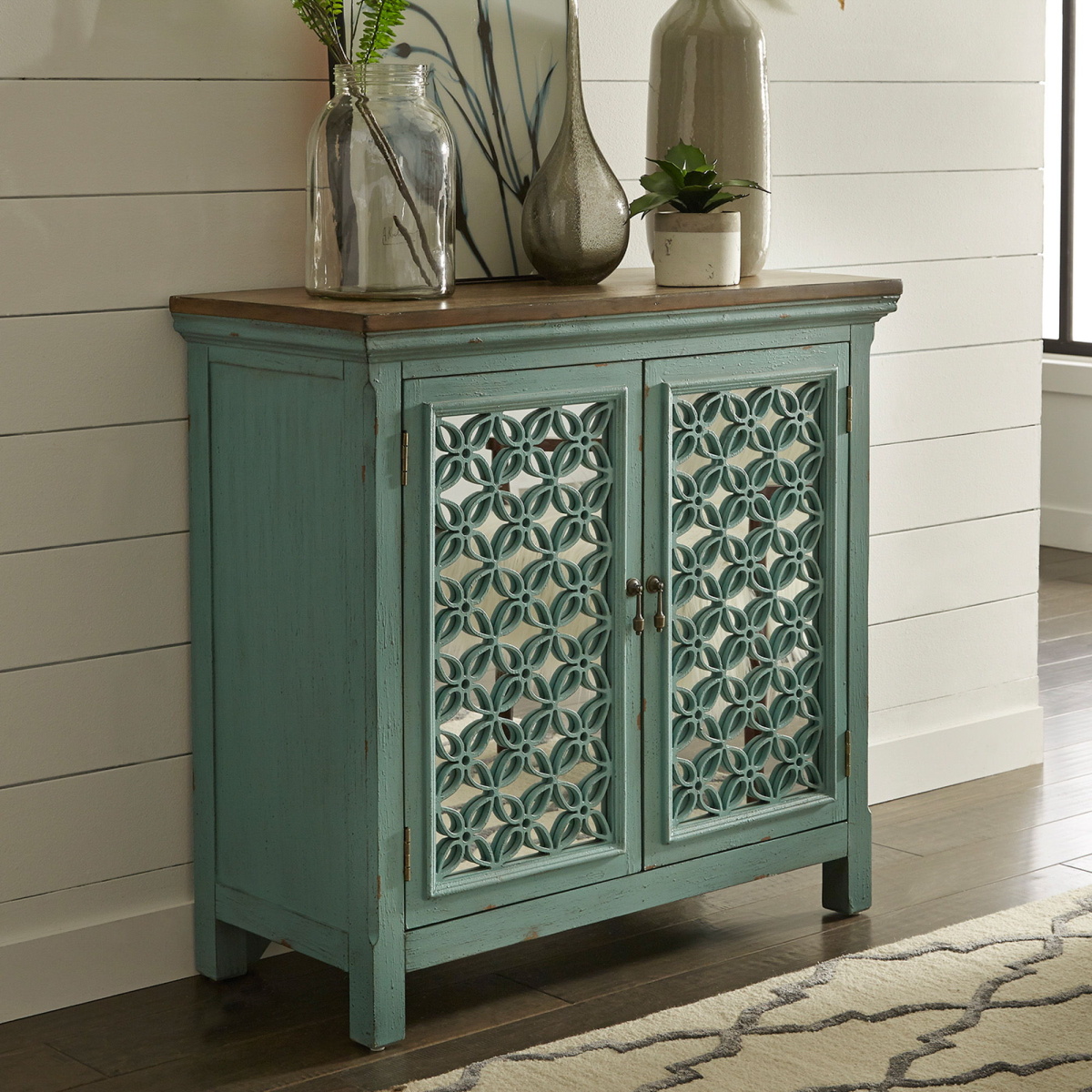 f96b840c76056378a90f03bd0a5441aa Kensington - 2 Door Accent Cabinet - Blue - Image 1