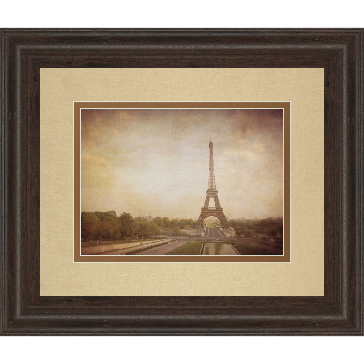 fc97a01067c39d0d88c2c9dd8e576401 Tour De Eiffel By H. Jacks - Framed Print Wall Art - Light Brown - Image 1