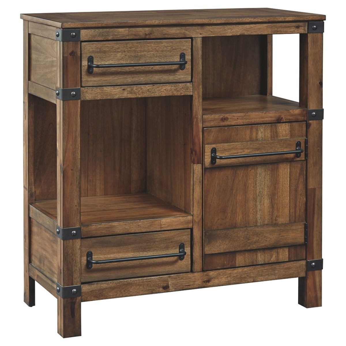 21c0c5c1b34225090683a1838d886282 Roybeck - Accent Cabinet - Light Brown / Bronze - Image 1
