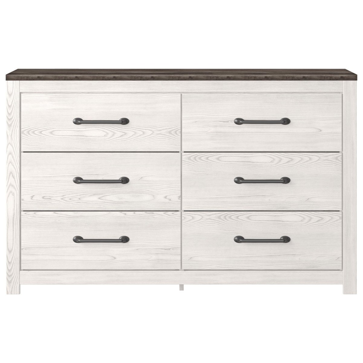 ba39f203a3137fc9281a9e6c776d7d8a Gerridan - Six Drawer Dresser - White / Gray - Image 1