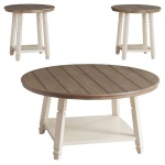 Bolanbrook - Occasional Table Set (Set of 3) - White / Brown / Beige