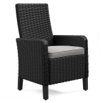 Beachcroft - Arm Chair With Cushion (Set of 2) - Black / Light Gray - Image 3