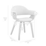 Adalyn - Dining Room Accent Chair - Gray / Walnut - Image 11