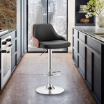 Asher - Adjustable Bar Stool - Black / Chrome - Image 10