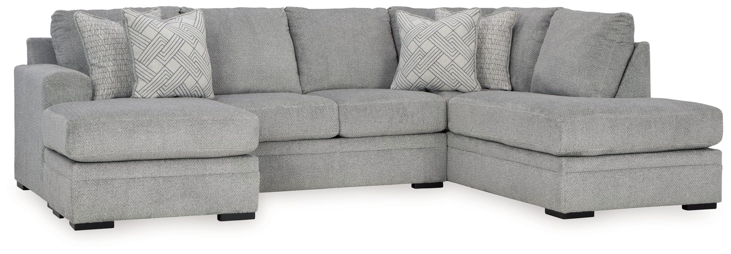 Casselbury - 2-Piece Sectional With Raf Corner Chaise - Cement