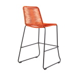 Shasta - 30" Outdoor Stackable Barstool (Set of 2) - Tangerine - Image 4