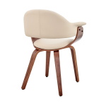 Adalyn - Dining Room Accent Chair - Cream / Walnut - Image 4