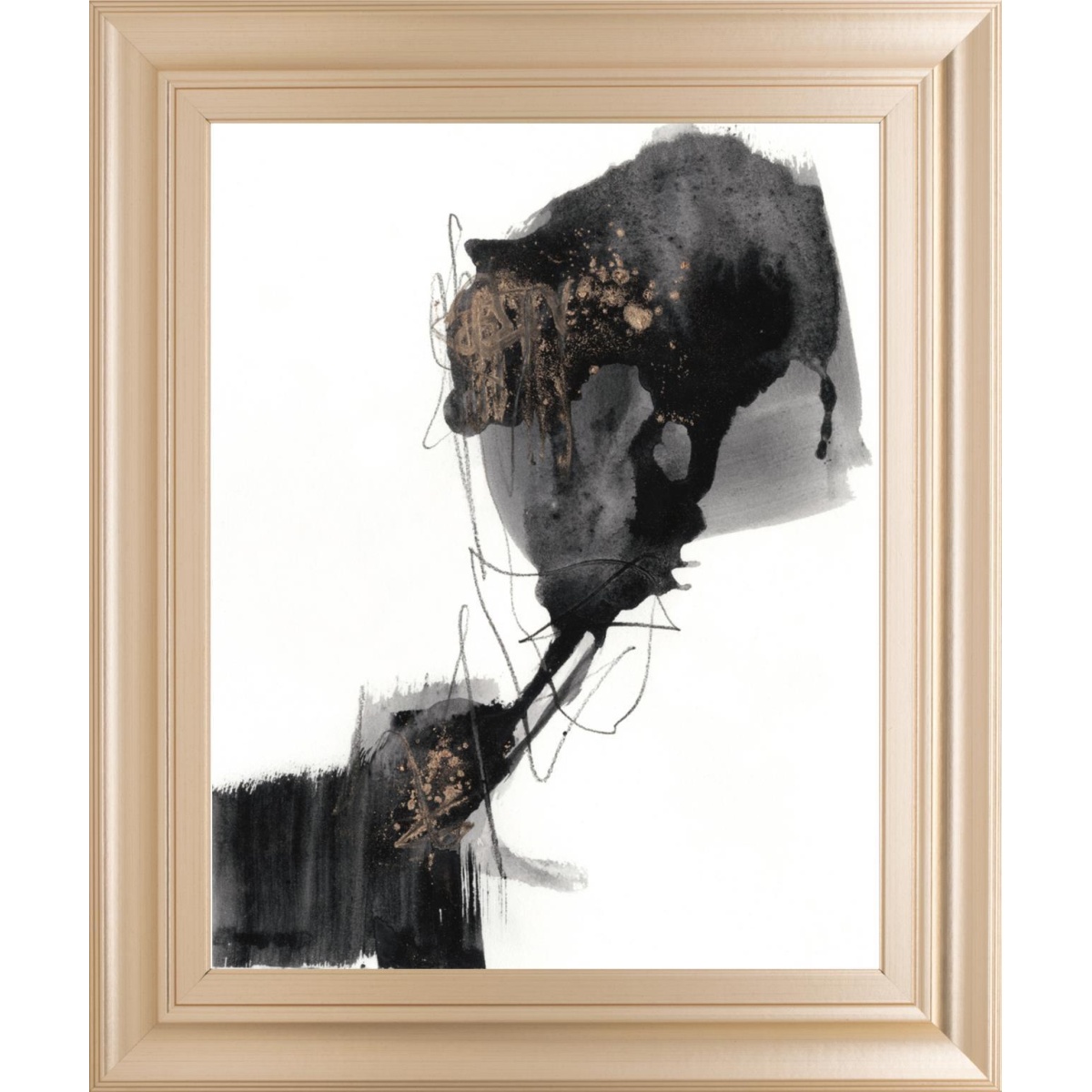 105169fa35d2d15b0e9fe4abe8b3b4d6 22x26 Ebony Step I By Jennifer Goldberger - Beige - Image 1