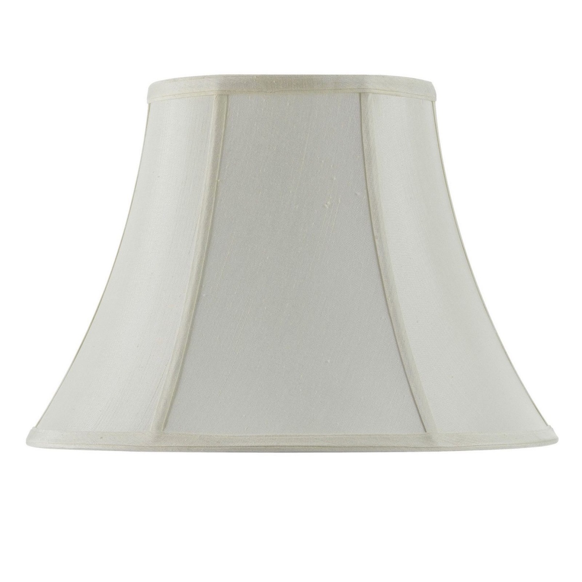10f98cf8e2193440f1cb9f2c84b1162a Basic Bell - 12.5" Height Fabric Shade - Eggshell - Image 1
