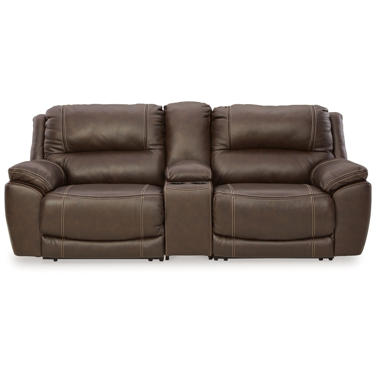 1137537c24fd6b235d771042304ade1d Dunleith - 3-Piece Power Reclining Loveseat With Console - Chocolate - Image 1