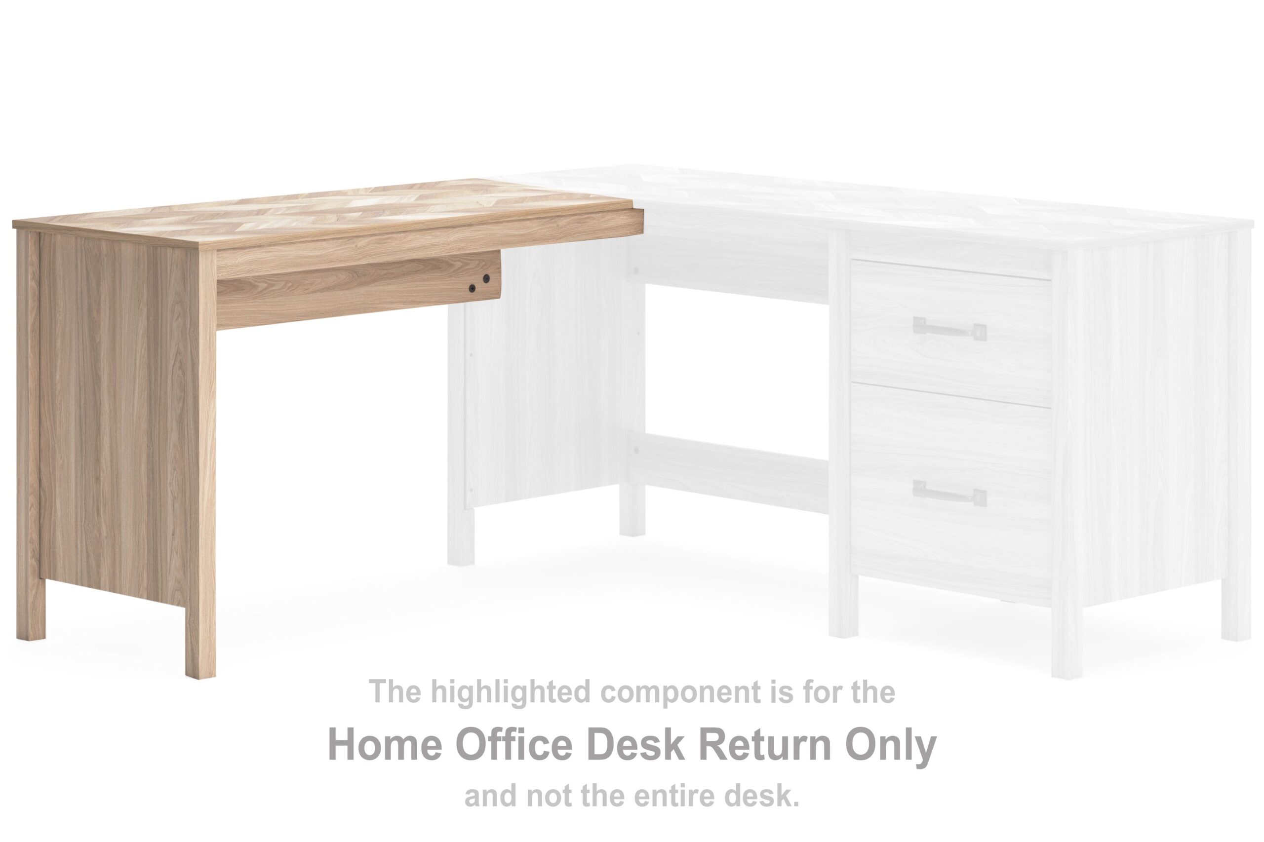 Battelle - Home Office Desk Return - Tan