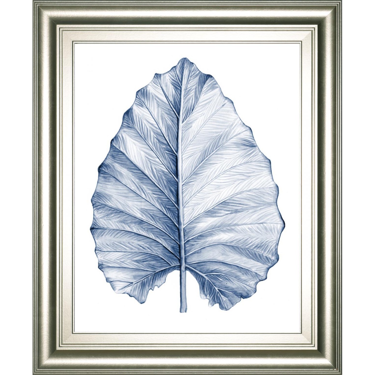 1823cfe55cb50f56f3d992200b0f750b 22x26 Indigo Tropical Leaves III By Megan Meagher - Blue - Image 1