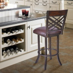Tahiti - 26" Barstool PU Upholstery - Auburn Bay / Brown - Image 5