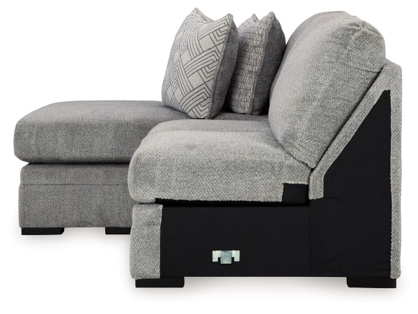 Casselbury - Laf Sofa Chaise - Cement - Image 5