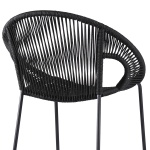 Acapulco - 26" Indoor / Outdoor Steel Bar Stool - Black - Image 5