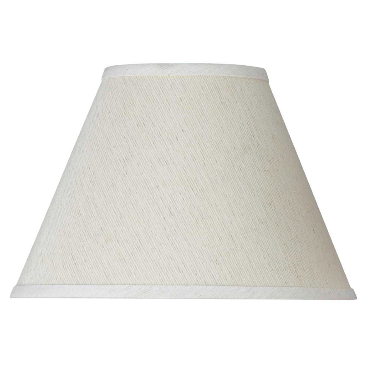 1e6b447a6729c4a5da43bd307c5790c9 Empire - 8" Height Round Hardback Linen Shade - Off White - Image 1