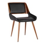 Agi - Dining Chair - Walnut / Black