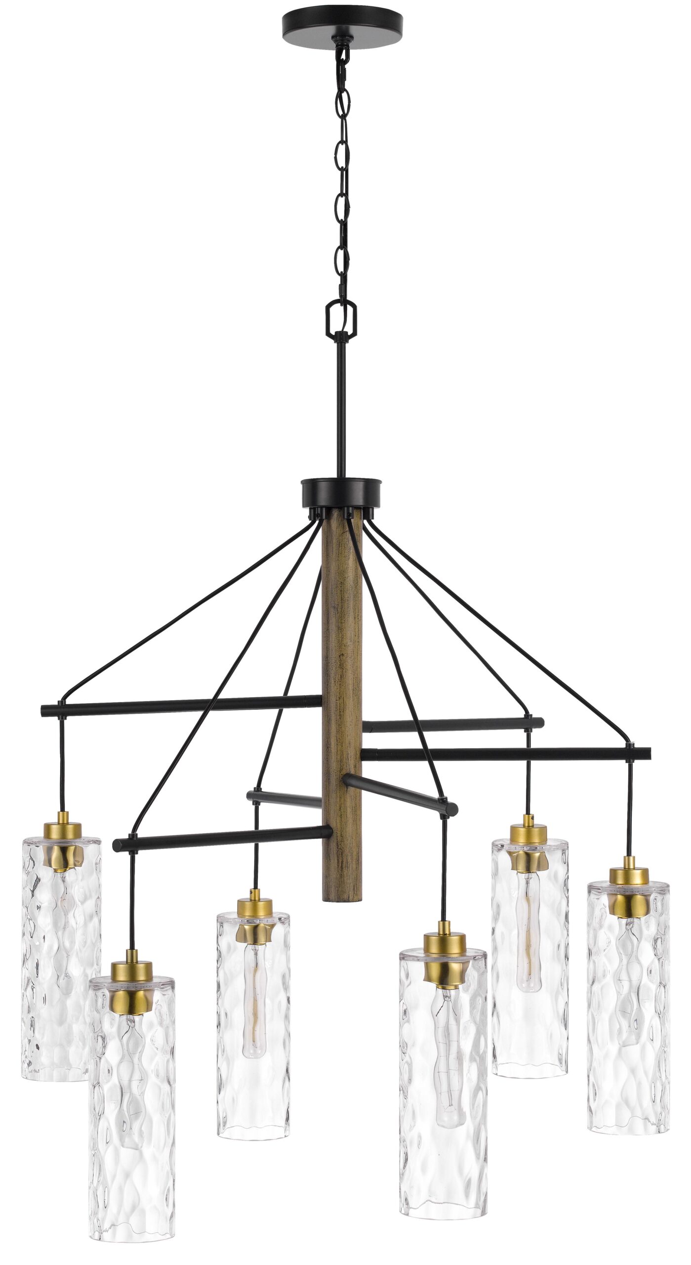 1f8fd3c537b205c0755bf292986de19e Williston - Chandelier - Antique Brass & Wood - Image 1