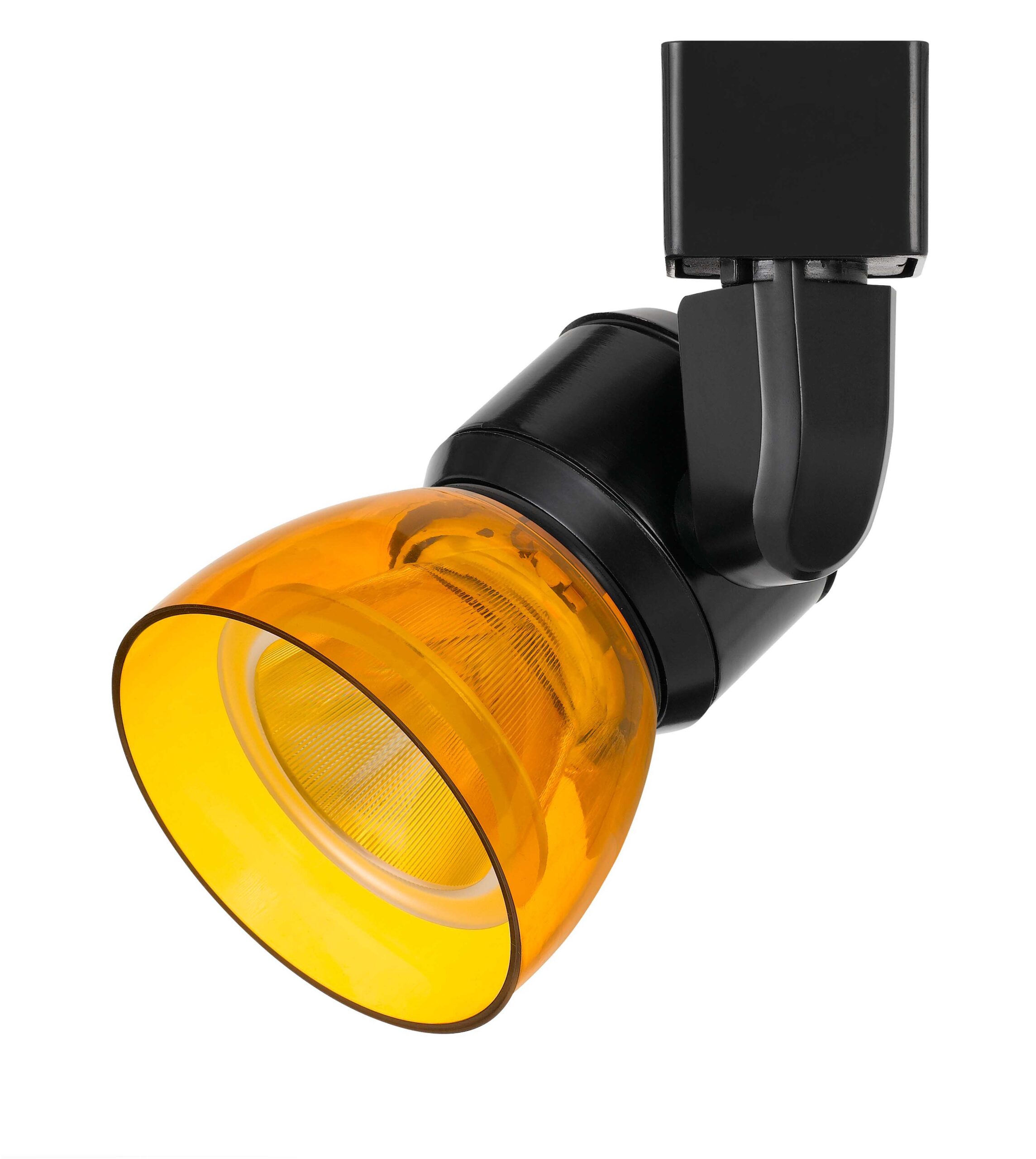 6.25" Height Metal Track Head - Black & Orange