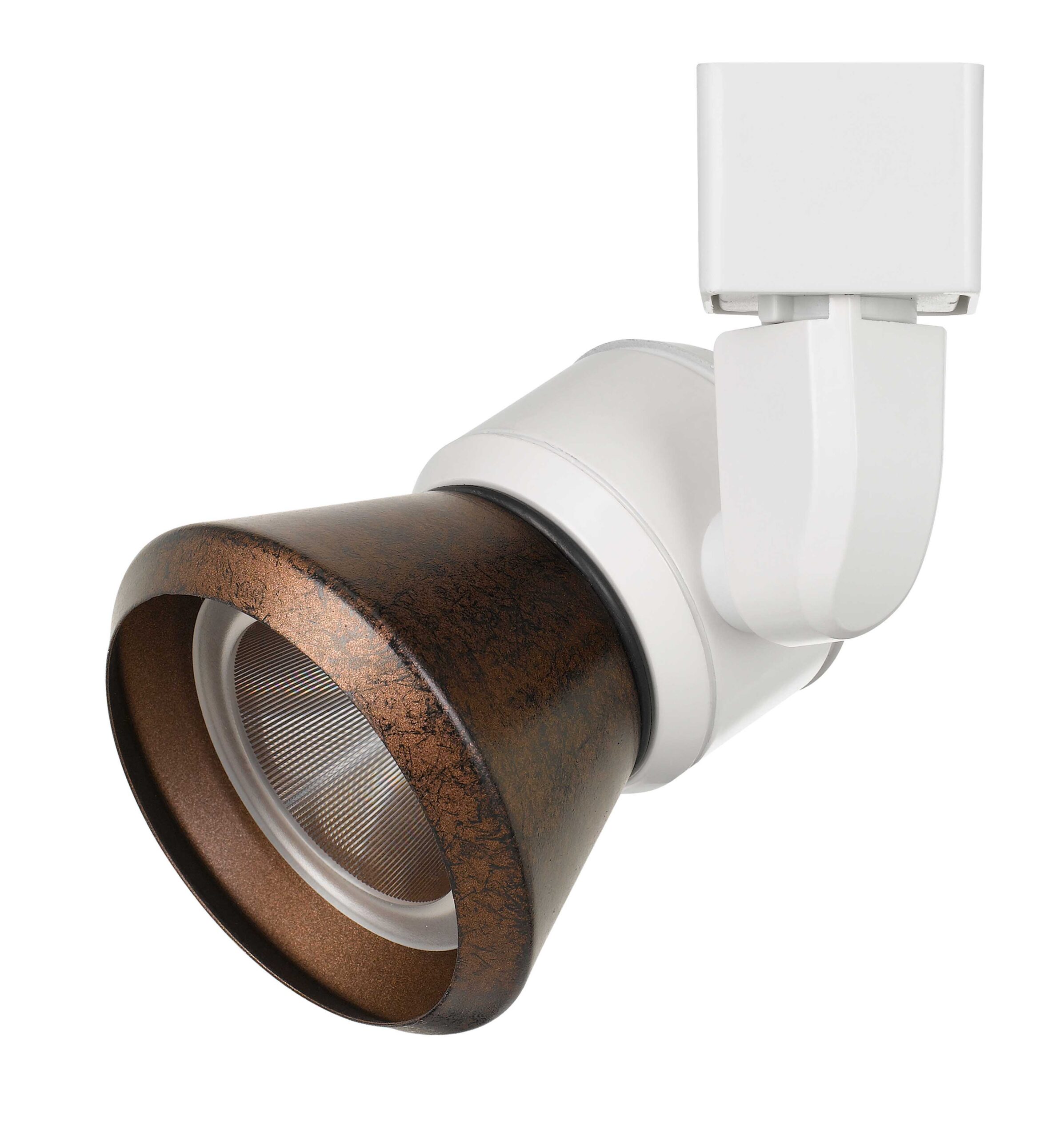 6.25" Height Metal Track Head - White & Rust