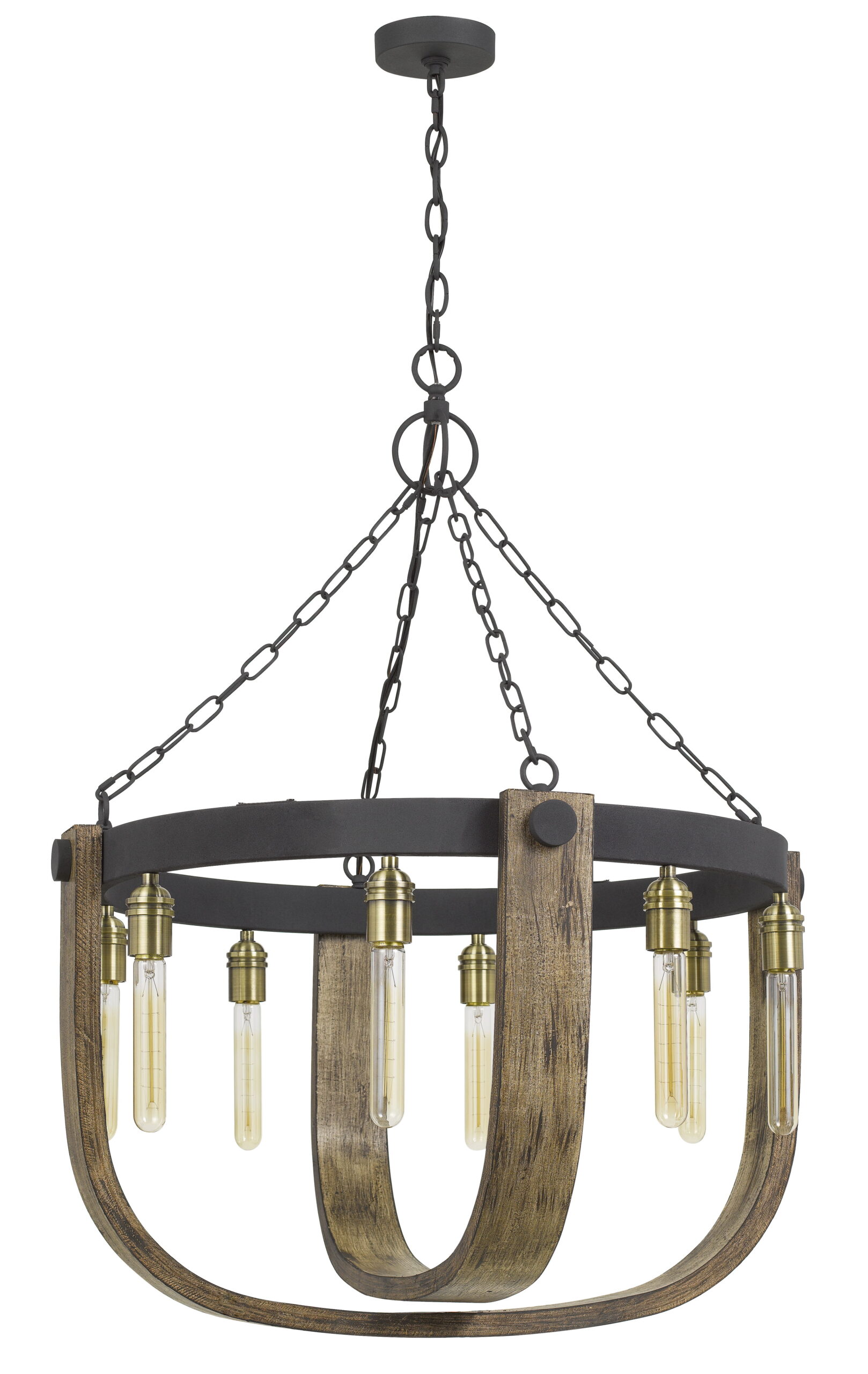 Apulia - Chandelier - Light Oak & Iron