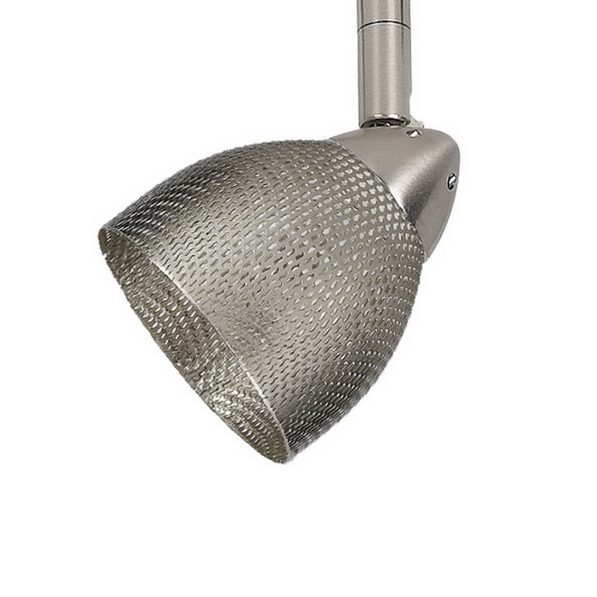 27558ce813fae074691c8ba52aecd55d 4.87" Height Serpentine Track Head With Shade - Brushed Steel - Mesh - Image 1