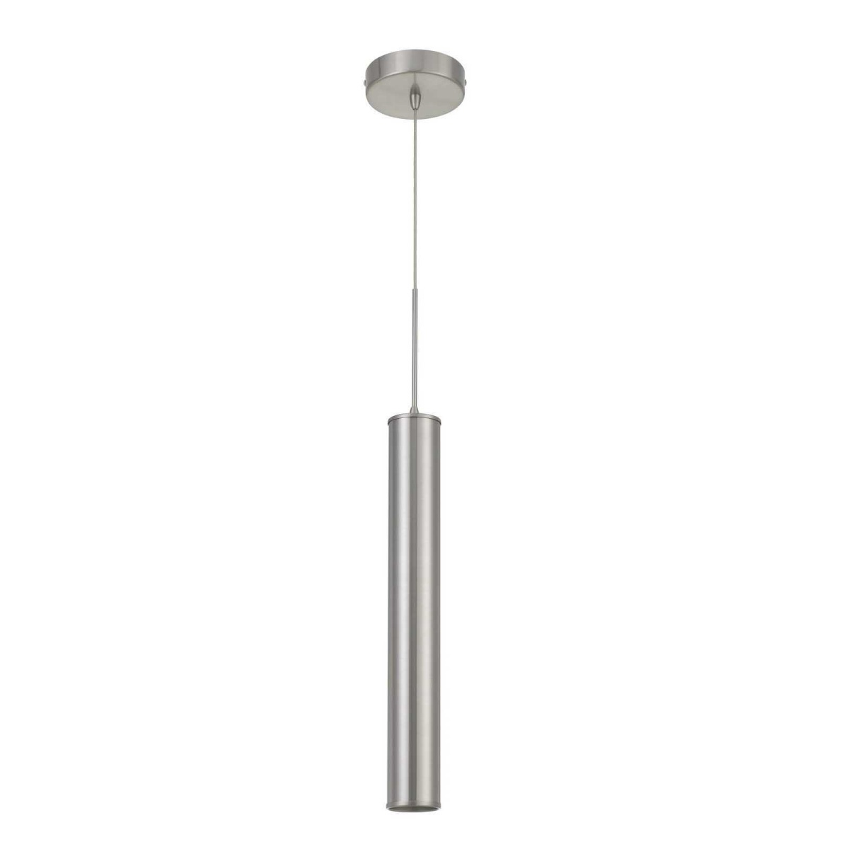 286e08d81f7fea468347725c4c4ed345 Melini - 24.25" Height Metal Mini Pendant - Brushed Steel - Image 1