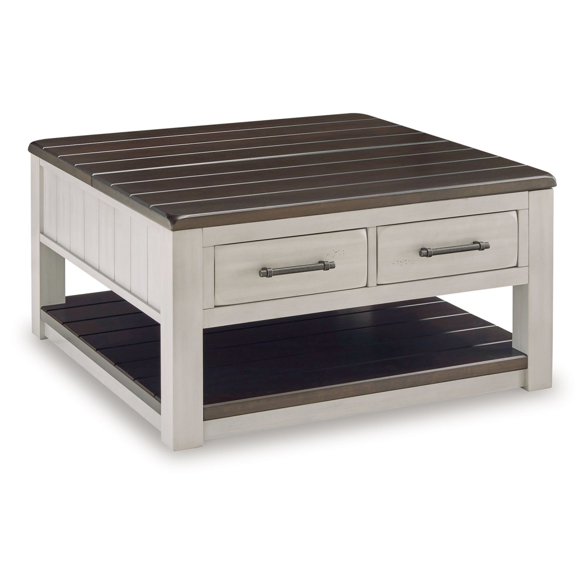 2ba702c679f75bc8efc532439db3c23b Darborn - Lift Top Cocktail Table - Gray / Brown - Image 1