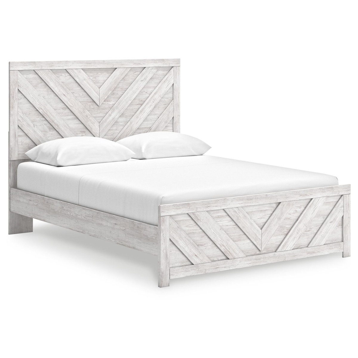 2be3411bffc1ae868c871d863cfc420c Cayboni - Queen Panel Bed - Whitewash - Image 1