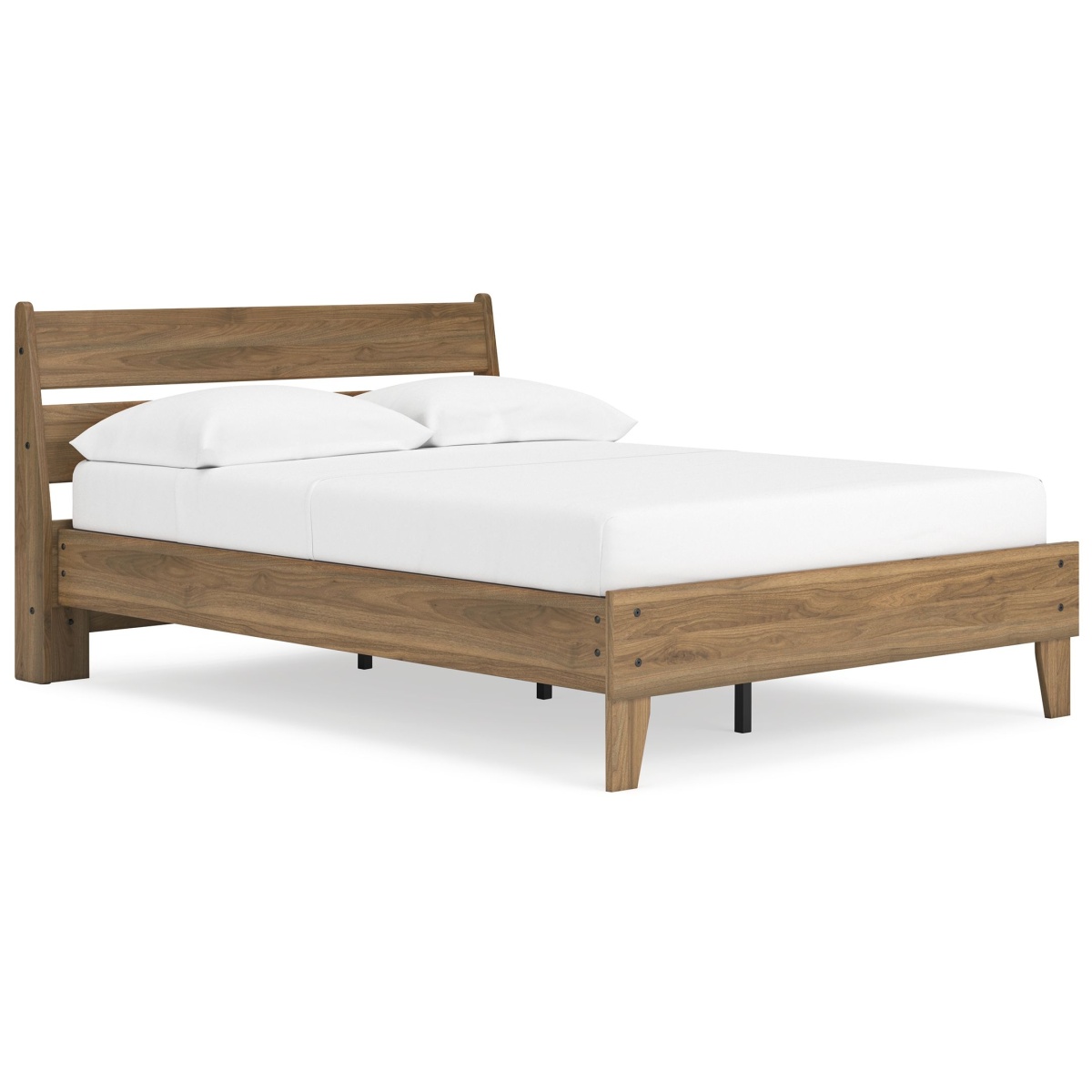 2d16ace10de89c96034e9d2318113457 Deanlow - Full Platform Panel Bed - Honey - Image 1