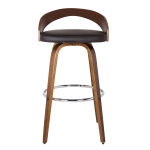 Sonia - 30" Bar Height Swivel Bar Stool - Brown / Walnut - Image 3