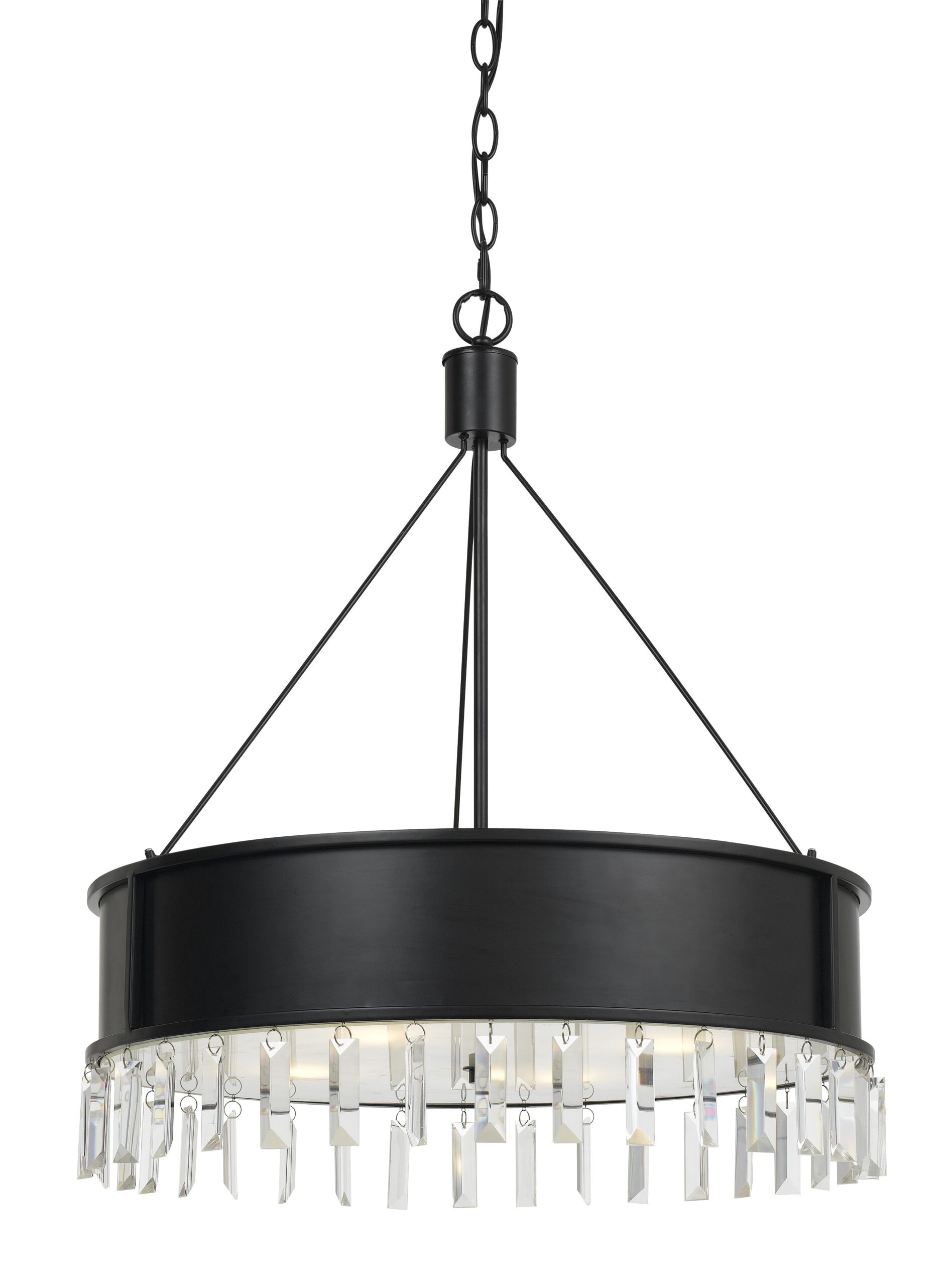 Roby - 28" Height Metal Chandelier - Iron