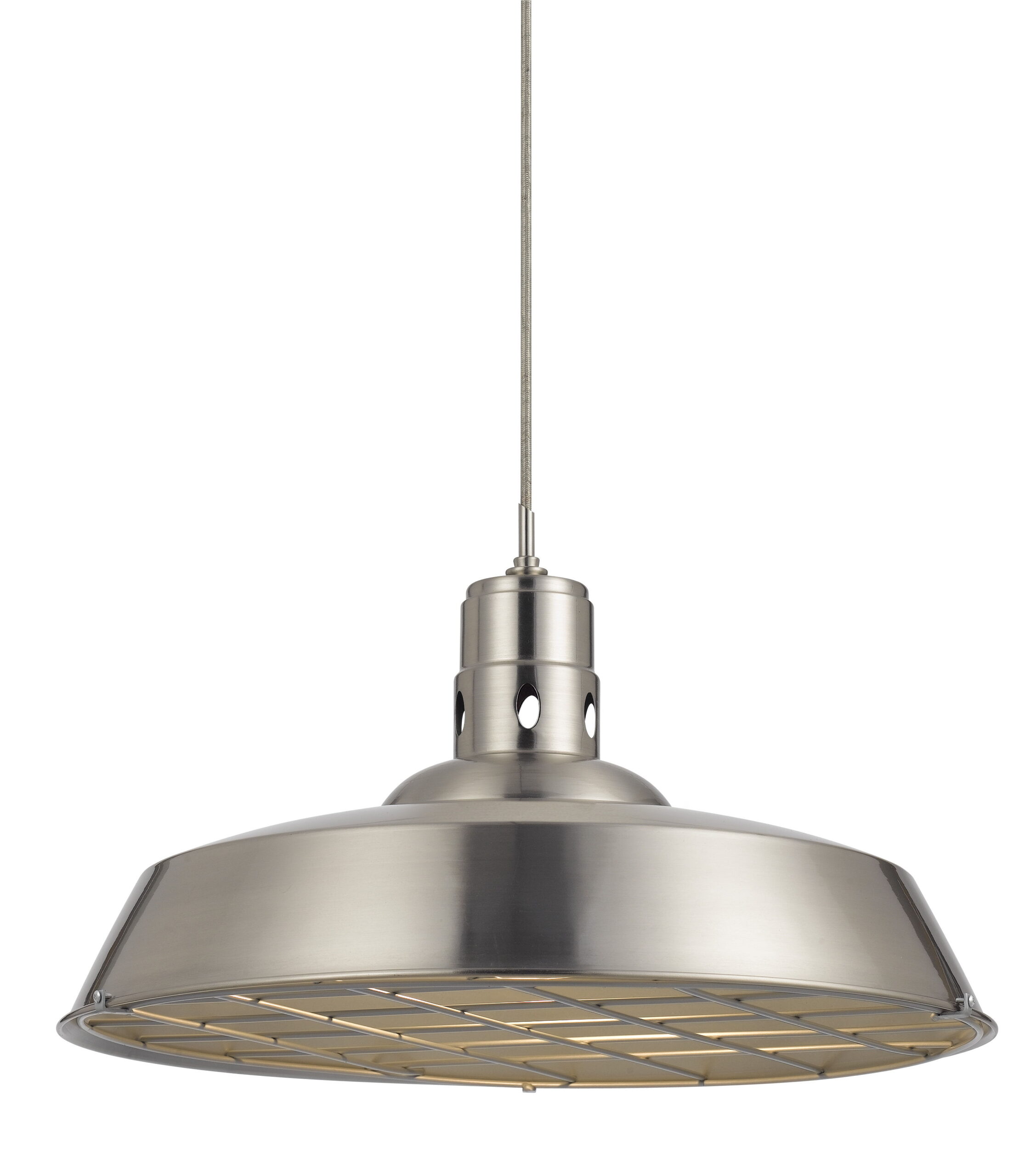 10.38" Height Metal Pendant - Rust