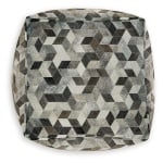 Albermarle - Pouf - Gray / Brown - Image 3