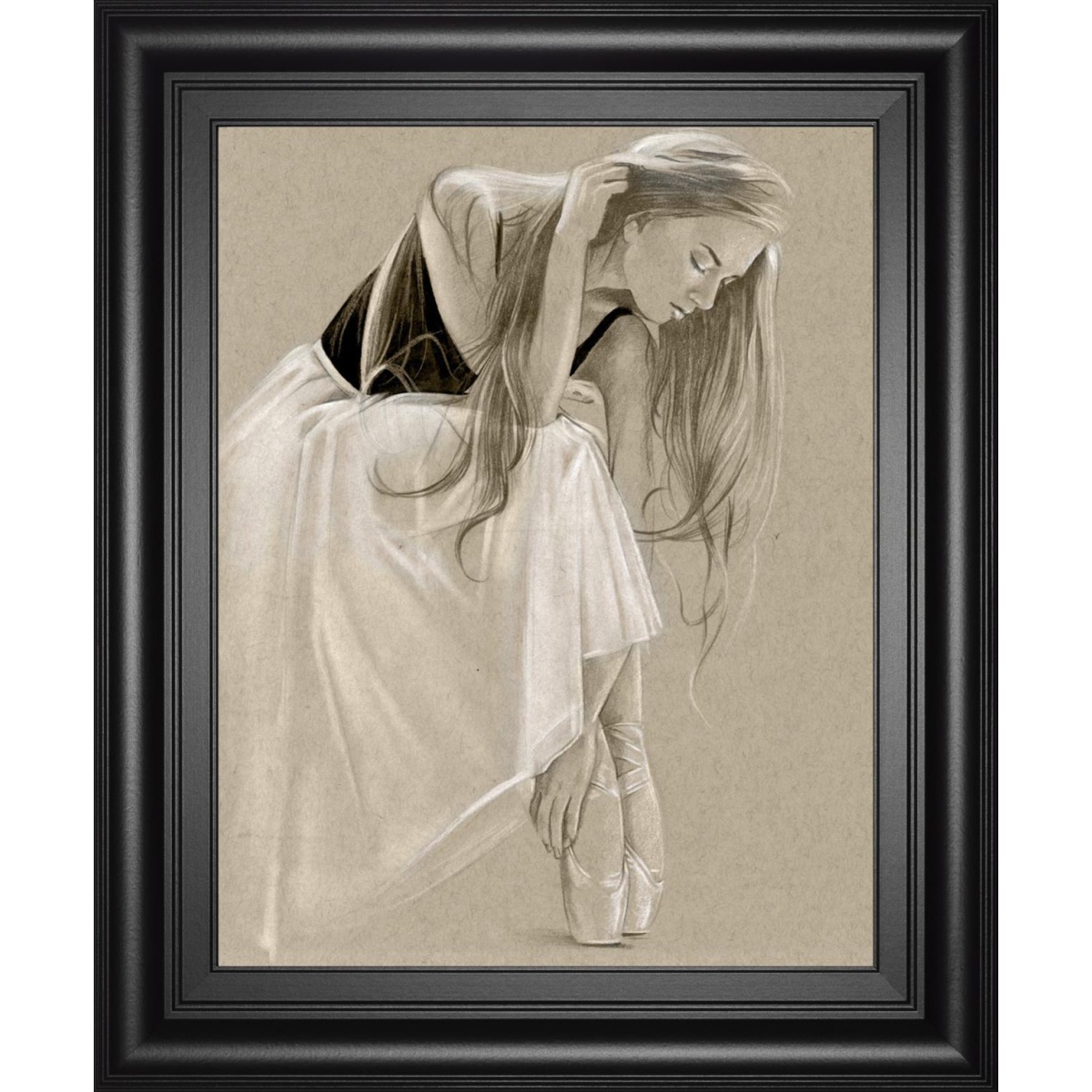 3302a67079cdc451d678410765cefc01 22x26 Black Leotard I By Jennifer Paxton Parker - Beige - Image 1