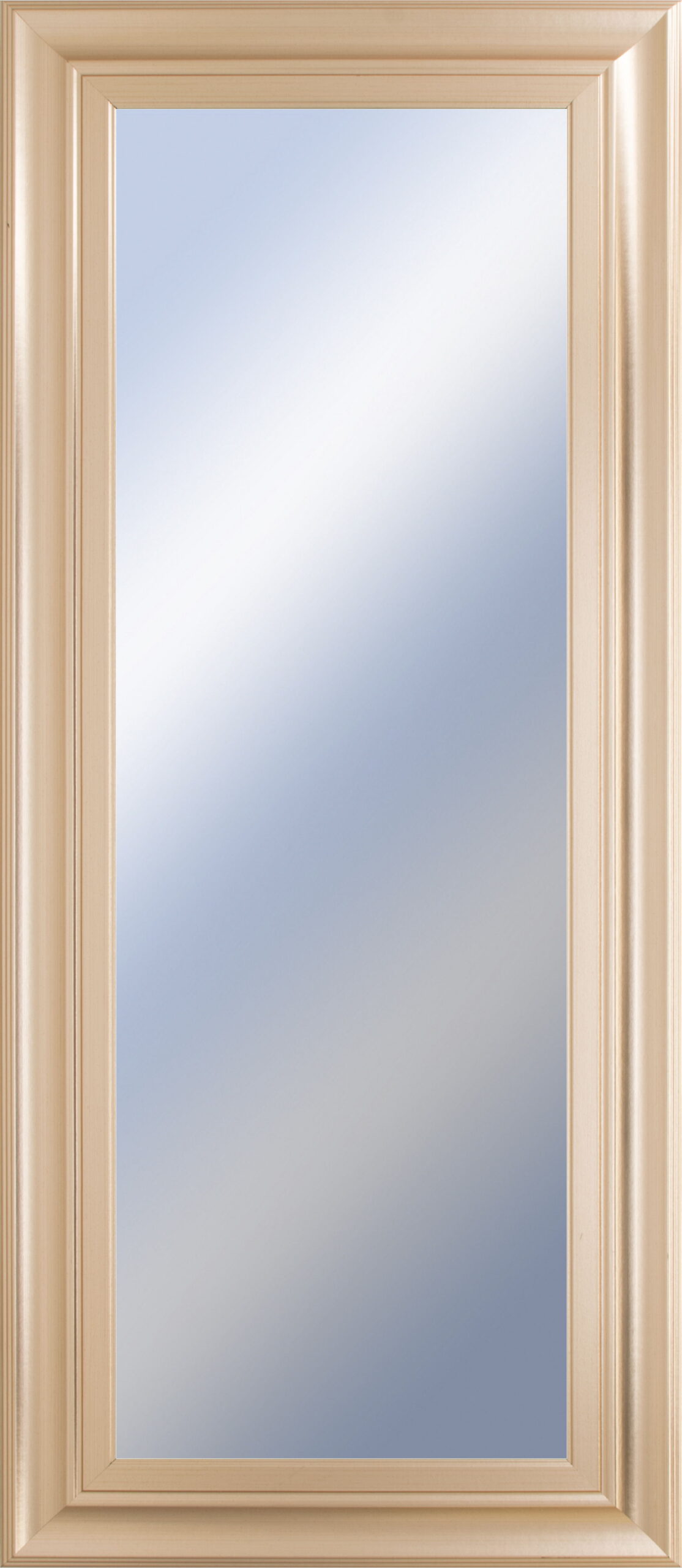 18x42 Decorative Framed Wall Mirror By Classy Art Promotional Mirror Frame #45 - Beige