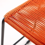 Shasta - 30" Outdoor Stackable Barstool (Set of 2) - Tangerine - Image 7