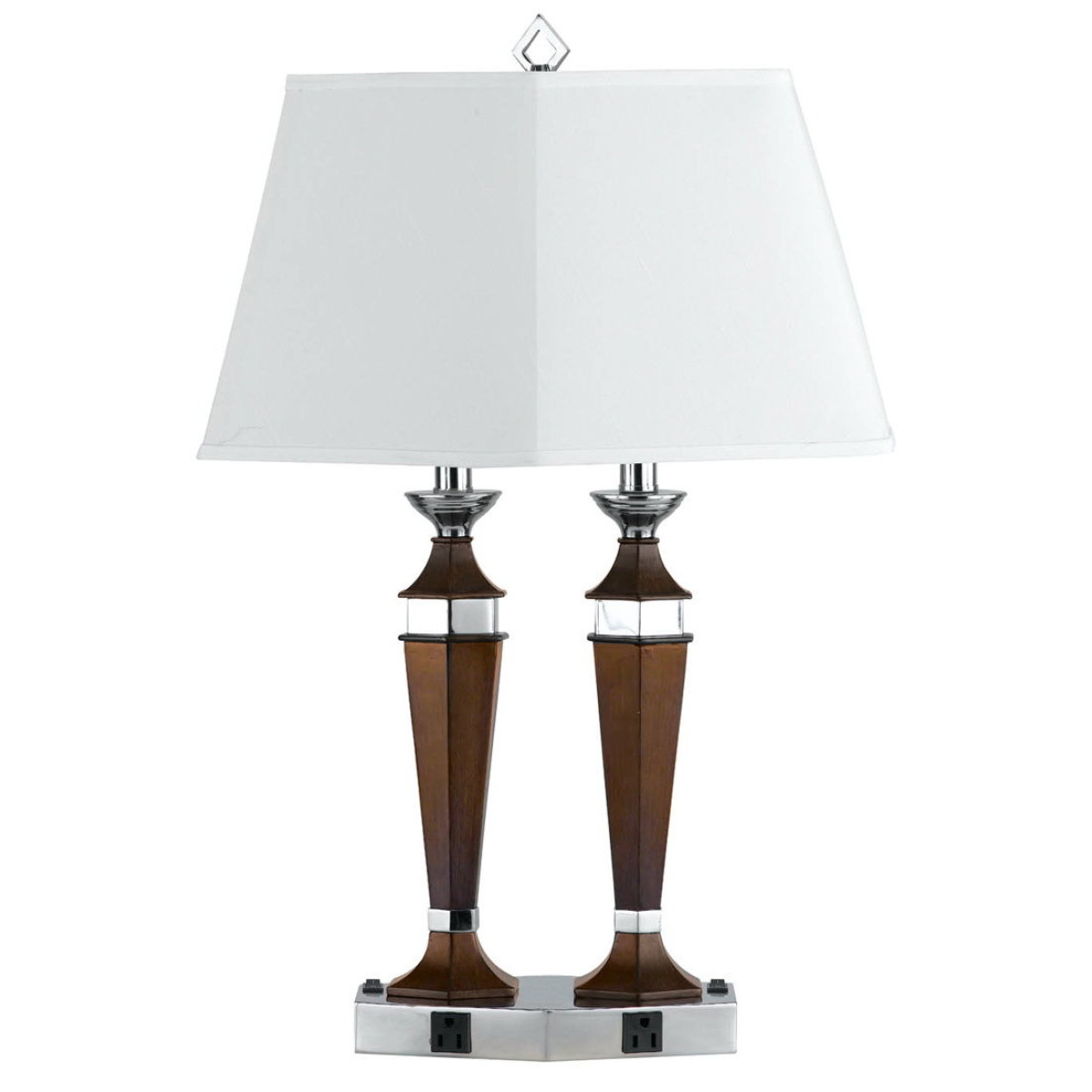 35d5cf44dd7ffc6f4c02e75ce7b677a9 Hotel - 27" Height Metal Desk Lamp - Espresso & Brushed Steel - Image 1