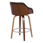 Alec - 26" Counter Height Swivel Bar Stool - Brown / Walnut - Image 4